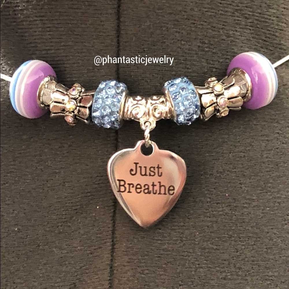 Handmade Necklace with Heart Shape Charm